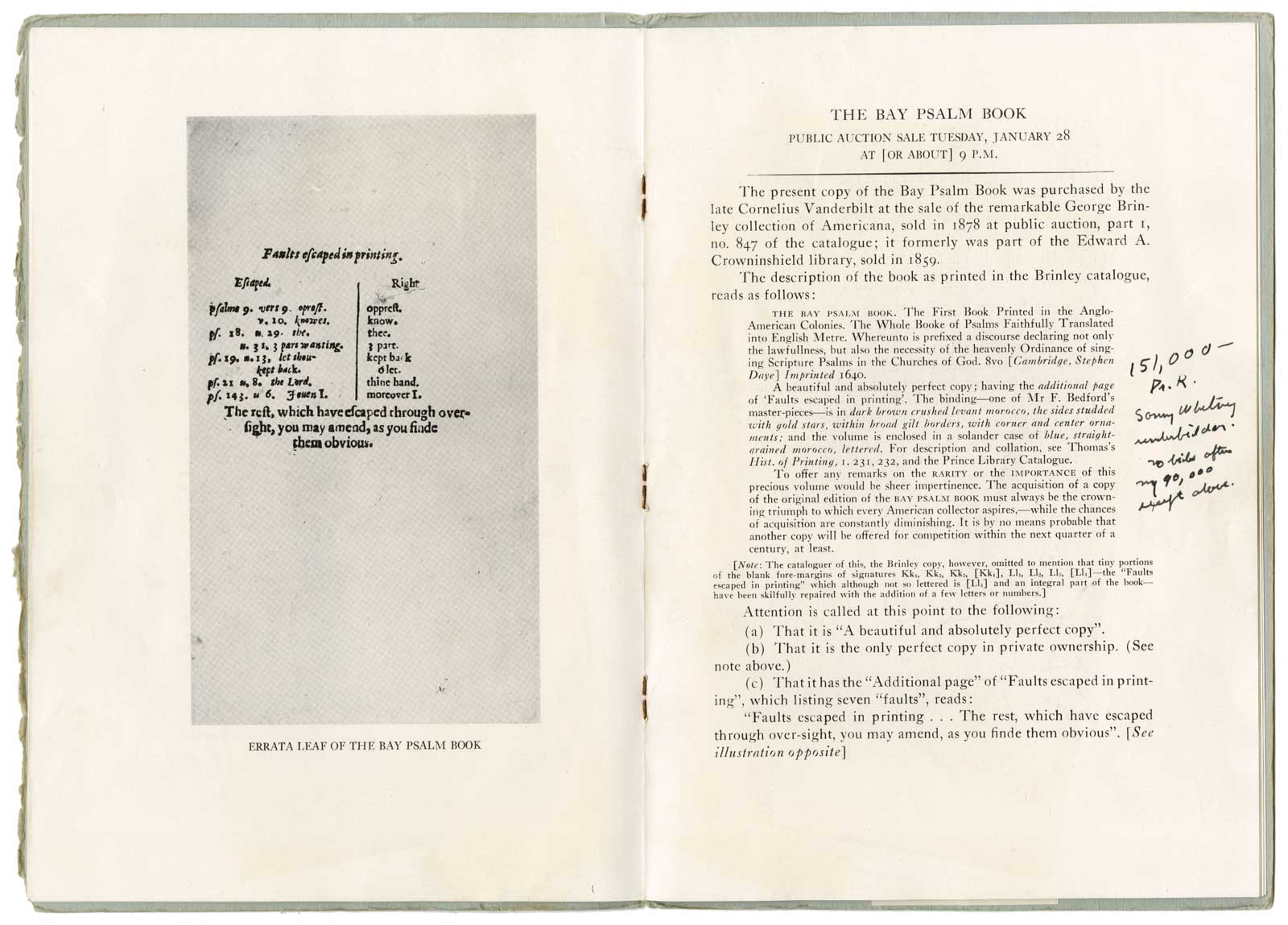 manuscript note