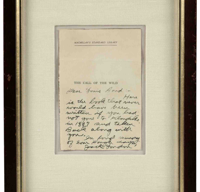 Jack London's real life 'Buck' letter
