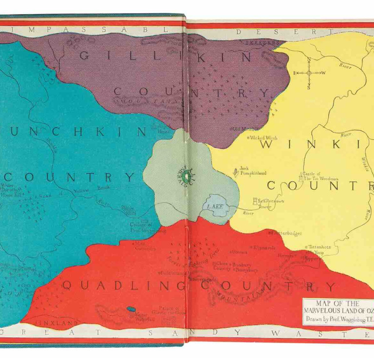 Map of Oz, 1914